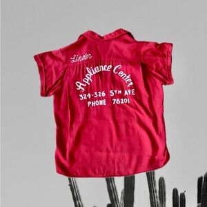 Vintage 1950s ladies chain stitch bowling shirt